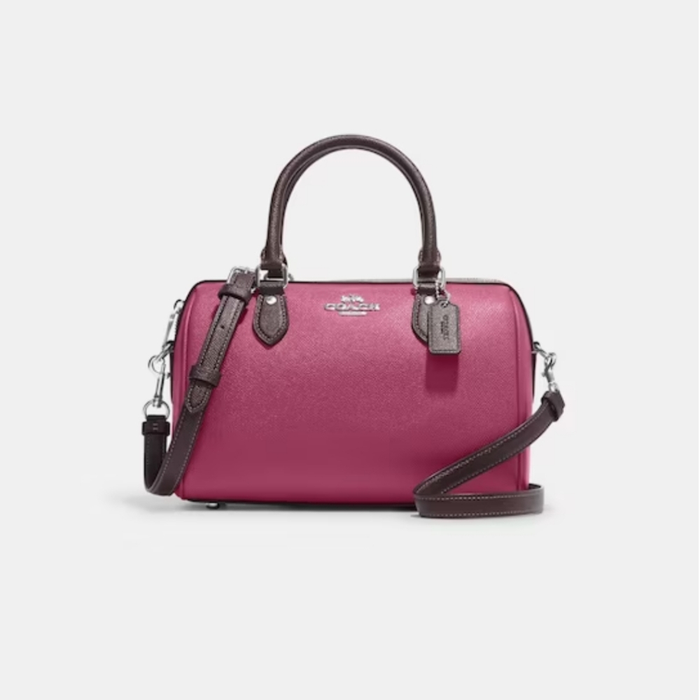 New! Rowan Satchel in Raspberry Pink Multi 🩷